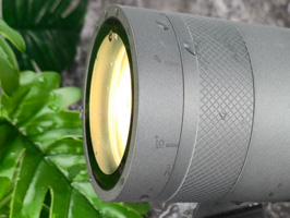 Knurling Aluminium ring and beam angle scale for rotating zoomable optics