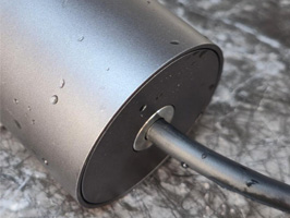 With patented flat PG gland for locking cable