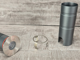 With clip for wall or deck recessed mounting  , or with mounting sleeve for ground recessed mounting.