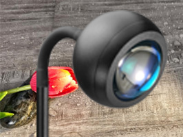 Top tube is flexible for diffferent directions of light.