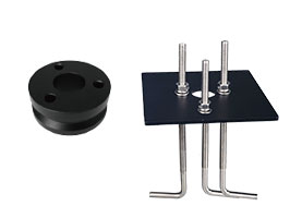 With round mounting part for fixing the bollard on the ground directly  or with Square sheet ,Anchor bolts and screws for lawn installlation,customer need to fill the concrete into the box, so that it can be mounted for bollards