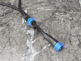 Fast female,male connectors IP65 for fast connecting between two PCS of LED wall washer.