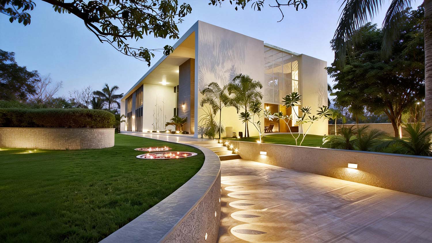 IP65 step light with asymmerical beam item Jupiter 5B and item  Pluto 3A.